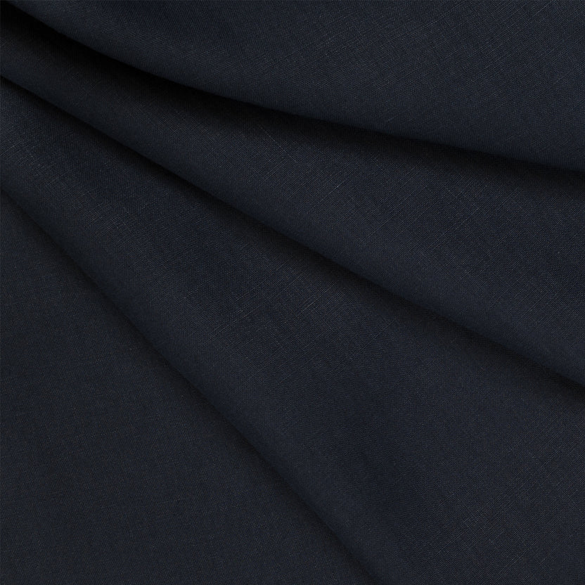 Heures bleues Marine Linen Trousers, MTO