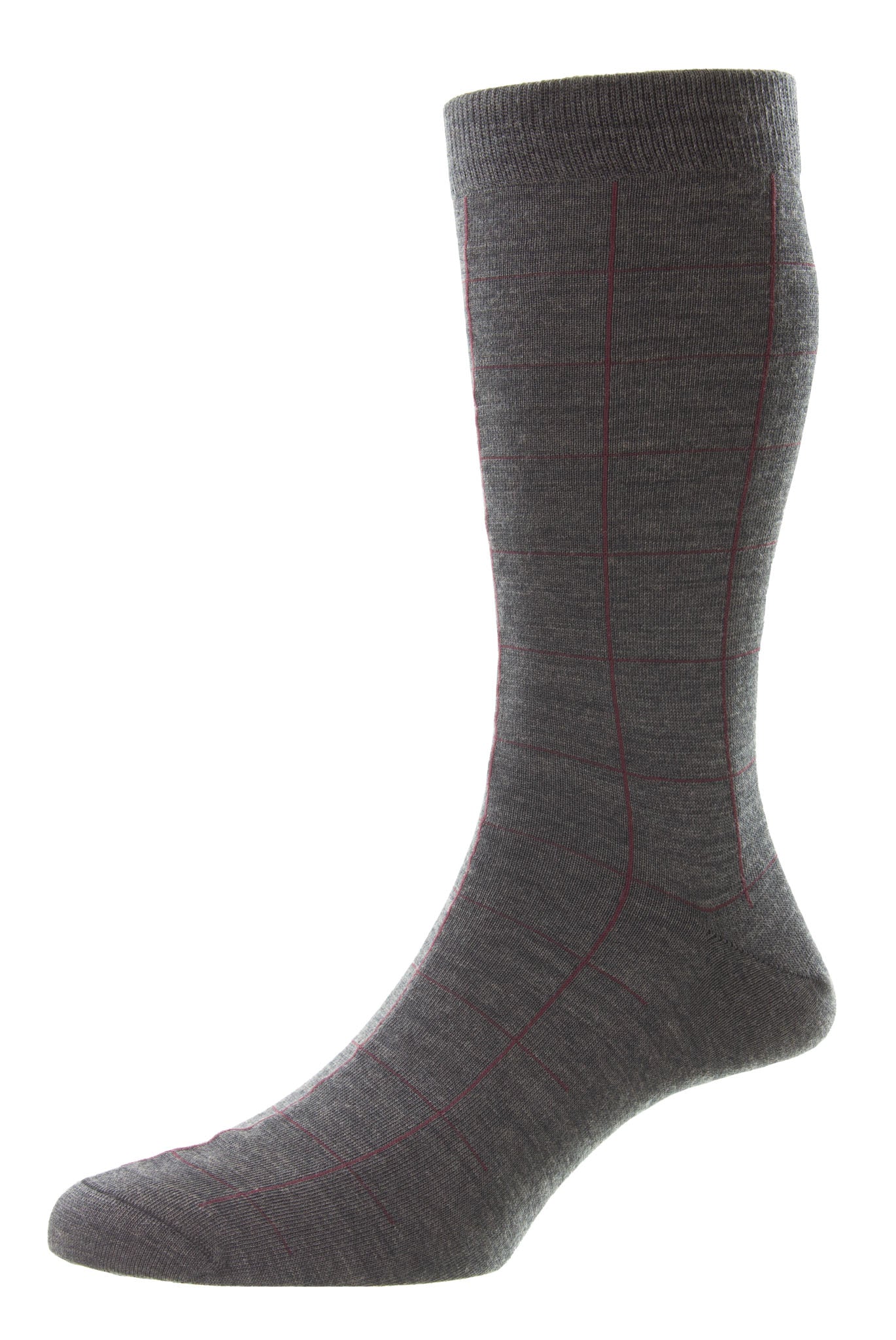 Westleigh Windowpane Merino Wool Men's Socks