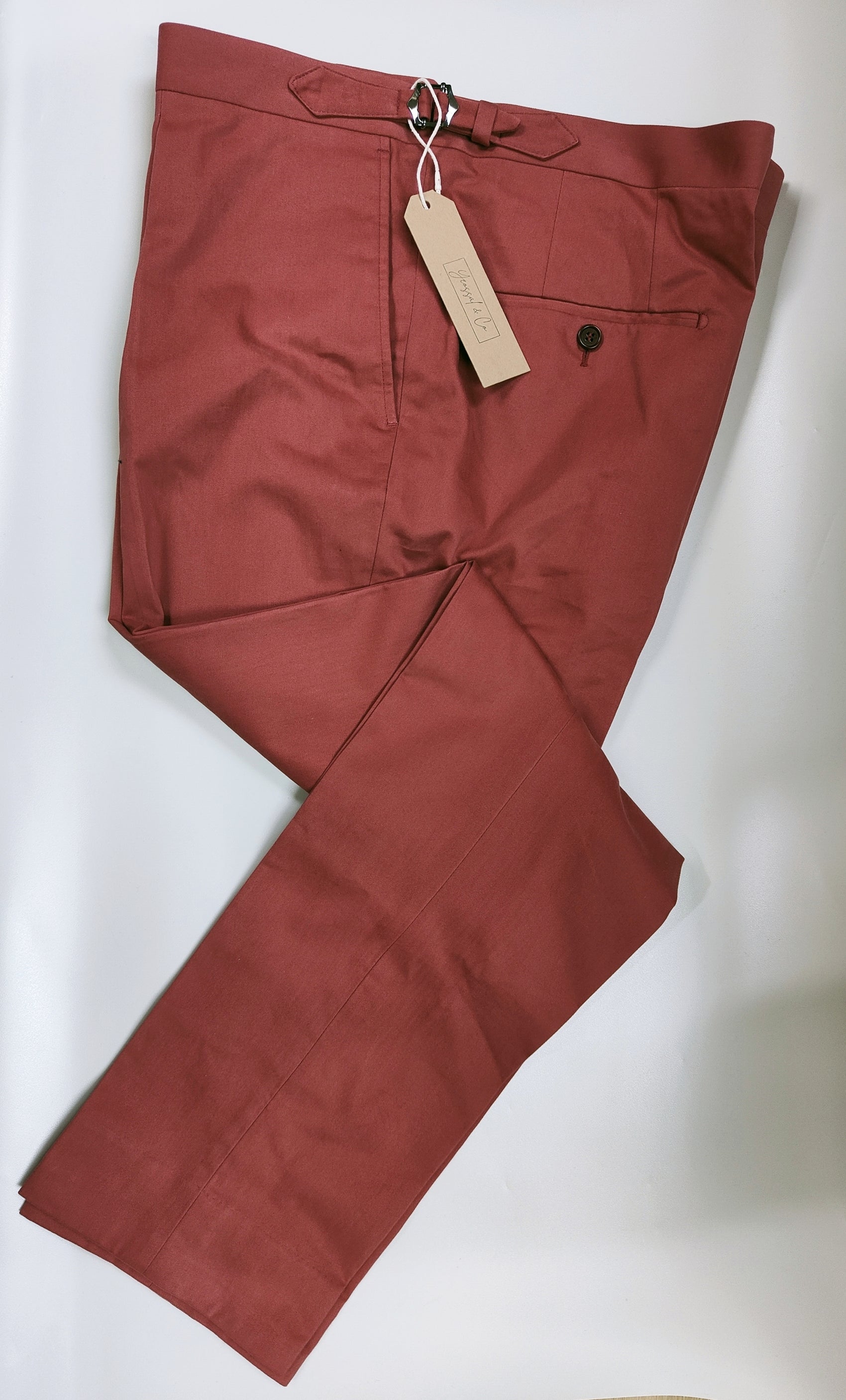 Dugdale Cotton/ Imperial Red Trousers - ST138