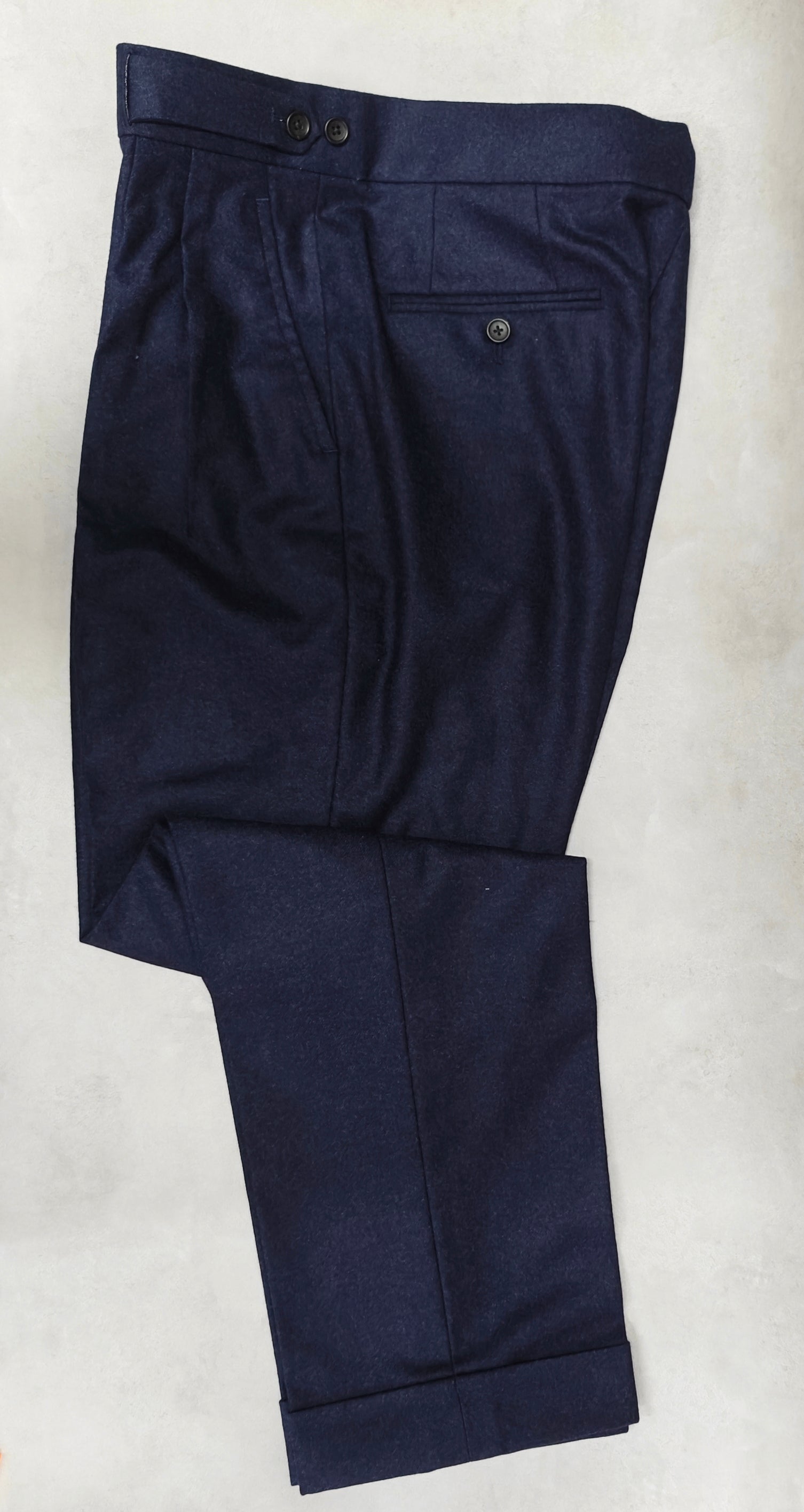VBC Charcoal Melange Flannel Trousers - ST145