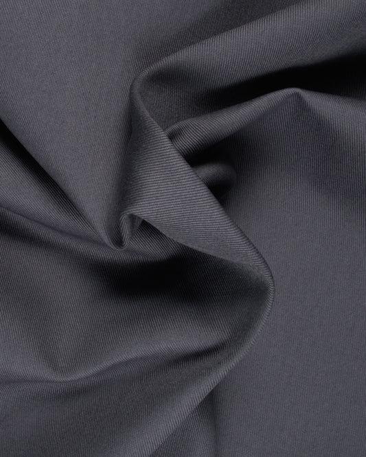 Byron Grey Twill Cotton Custom Trousers MTC0011