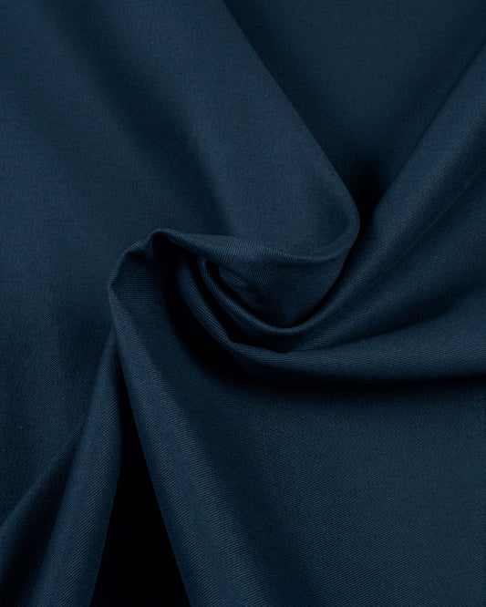 Hardy Dark Navy Sanded Twill Custom Trousers MUC3317