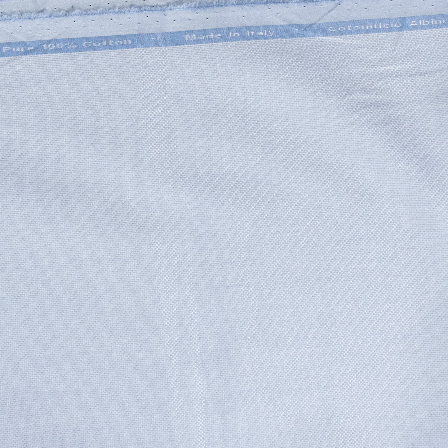 Albini Light Blue Oxford Custom Cotton Shirt MFC0381