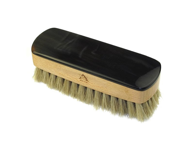 Small Rectangular Horn Backed Shoe Brush