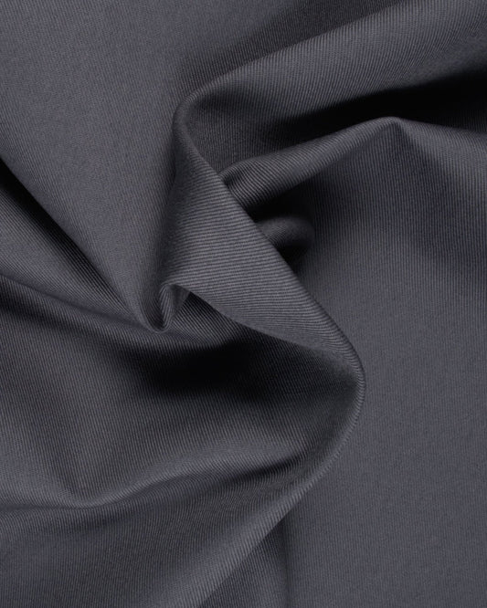 Byron Grey Twill Cotton Custom Trousers MTC0011 - Yeossal & Co