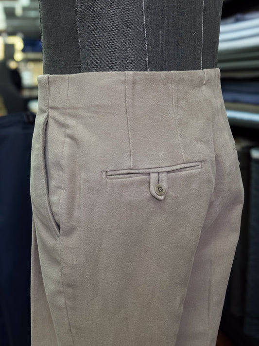 M25 Taupe Moleskin Custom Trousers MUC4375 - Yeossal & Co