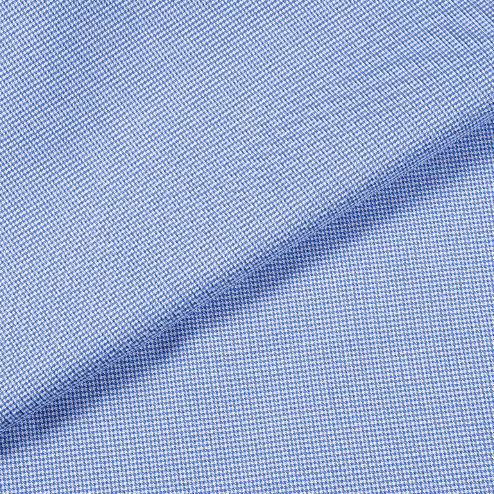 Monti Blue Small Checks Shirt