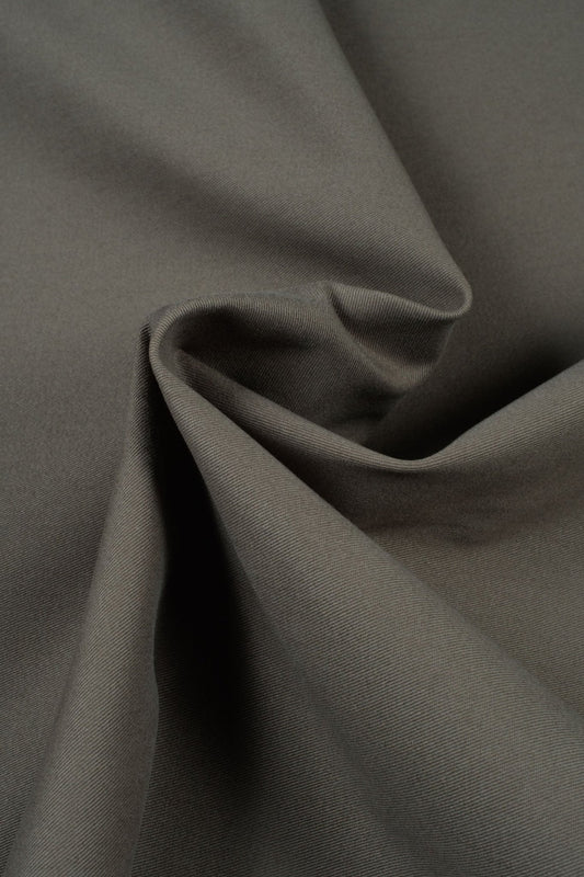 Shelly Mink Stretch Cotton Twill Customer Trousers MUC3572 - Yeossal & Co