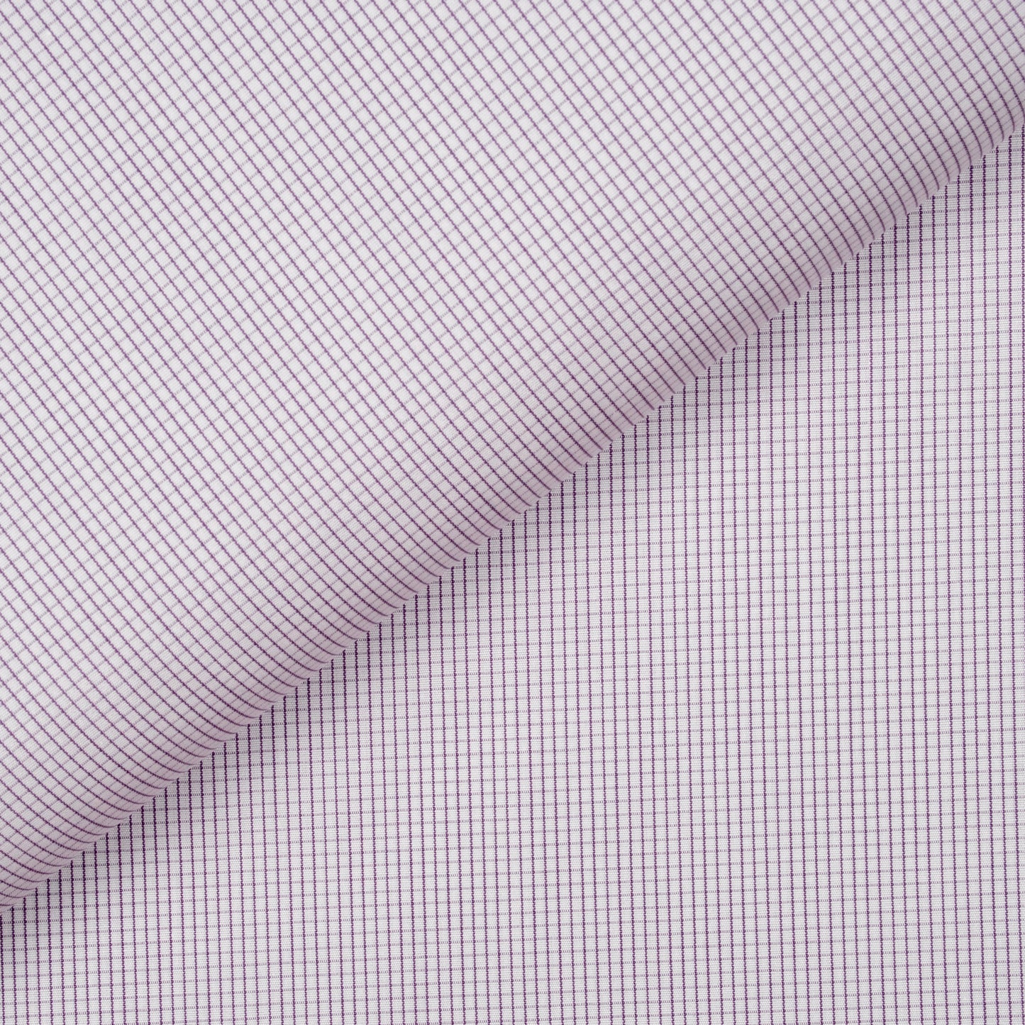 Boeing Popeline Purple Small Checks Custom Cotton Shirt MFC0502