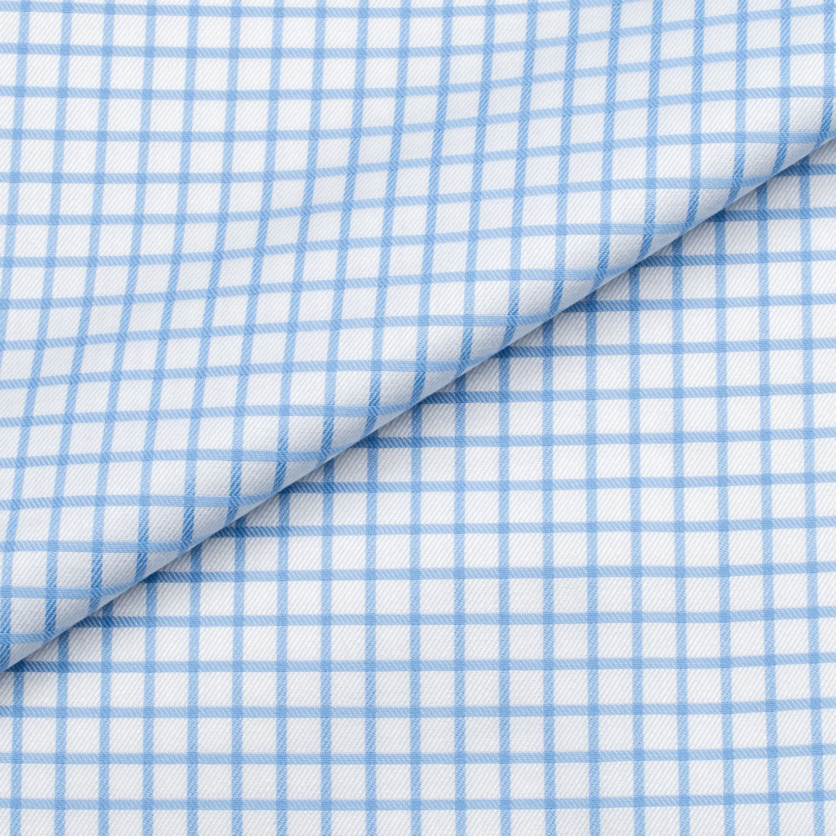 Blue/White Checks Twill Cotton Shirt