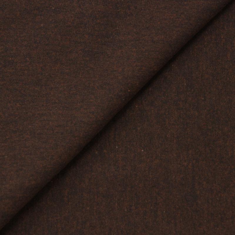Monti Clark Melange Brown Brushed Cotton Shirt