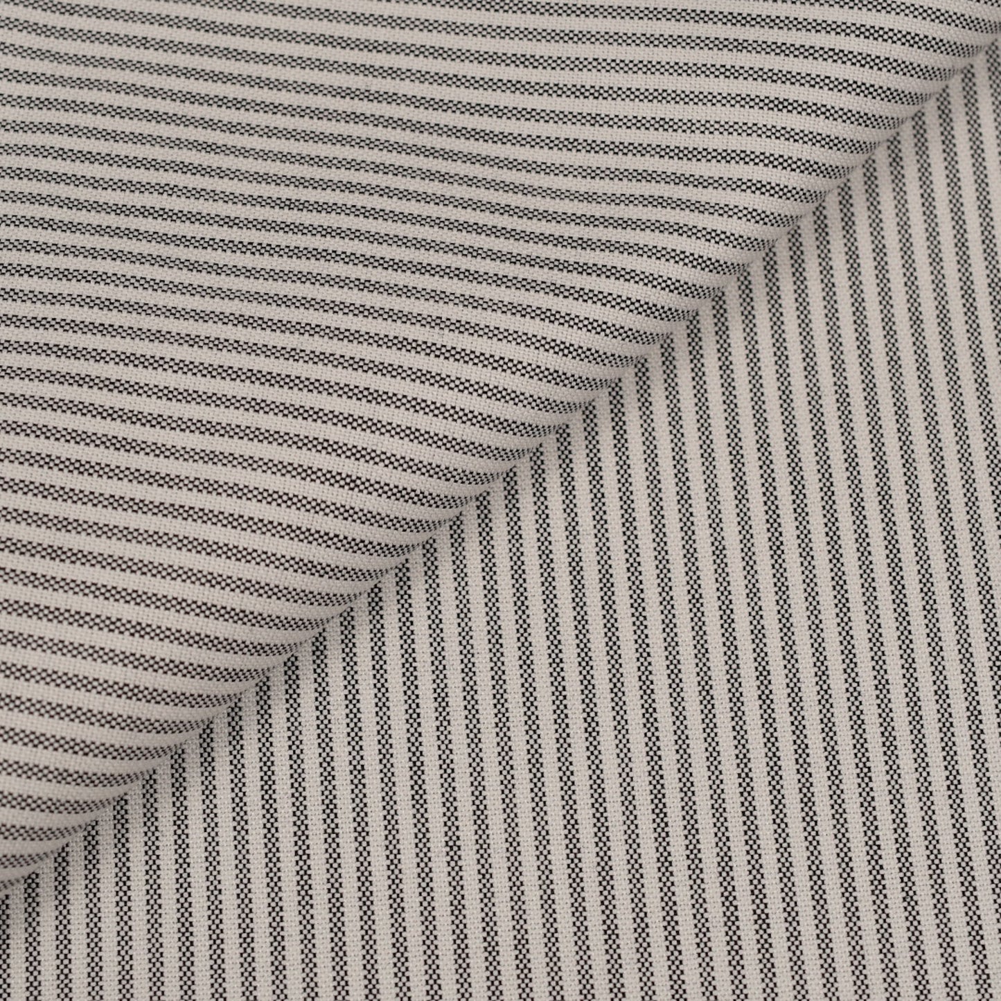 Thomas Mason Grey Stripes American Oxford Cotton Shirt MSC1743