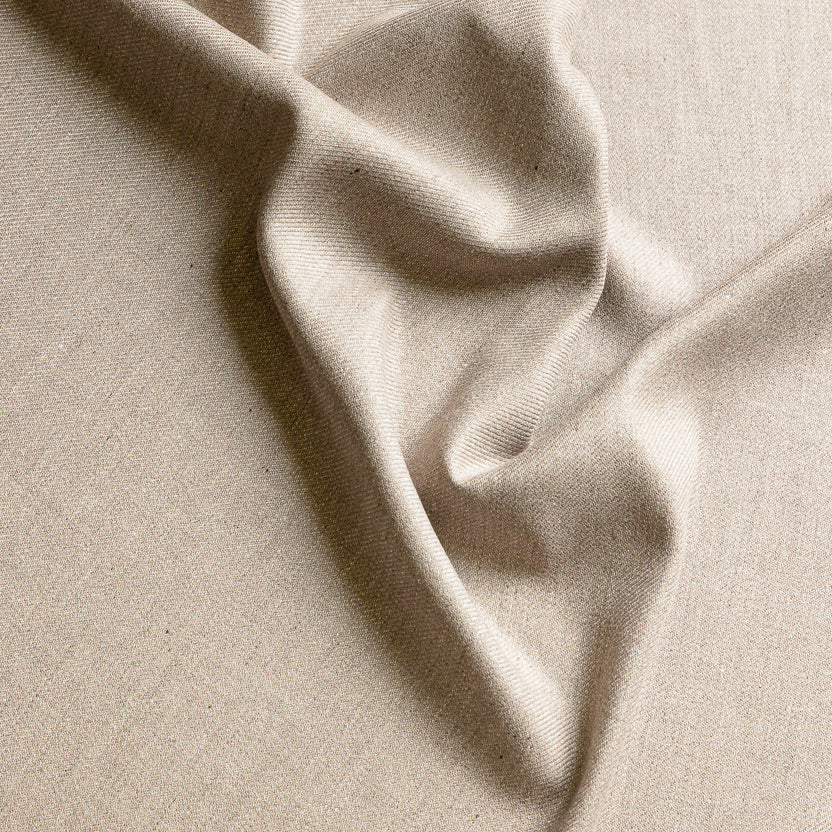 Fleur de givre Light Beige Cashmere-Linen-Silk Custom Custom Jacket MUU3742