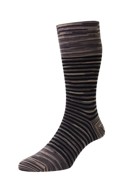 Aurelia Stripe Organic Cotton Men's Socks