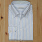Dante Melange Blue/Gray/White Stripe Cotton Shirt MSC3301