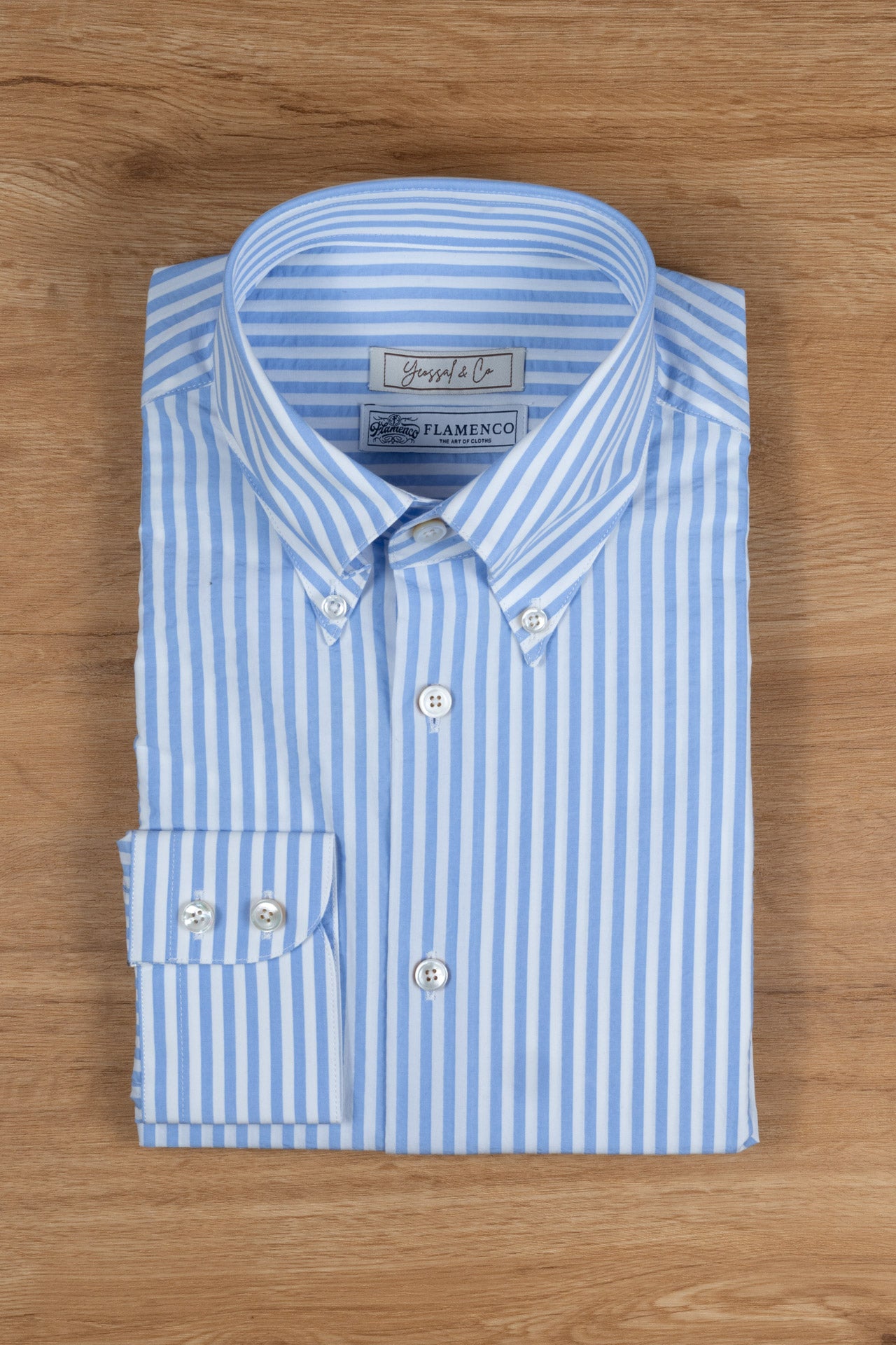Blue Stripe Cotton Shirt MGC1437