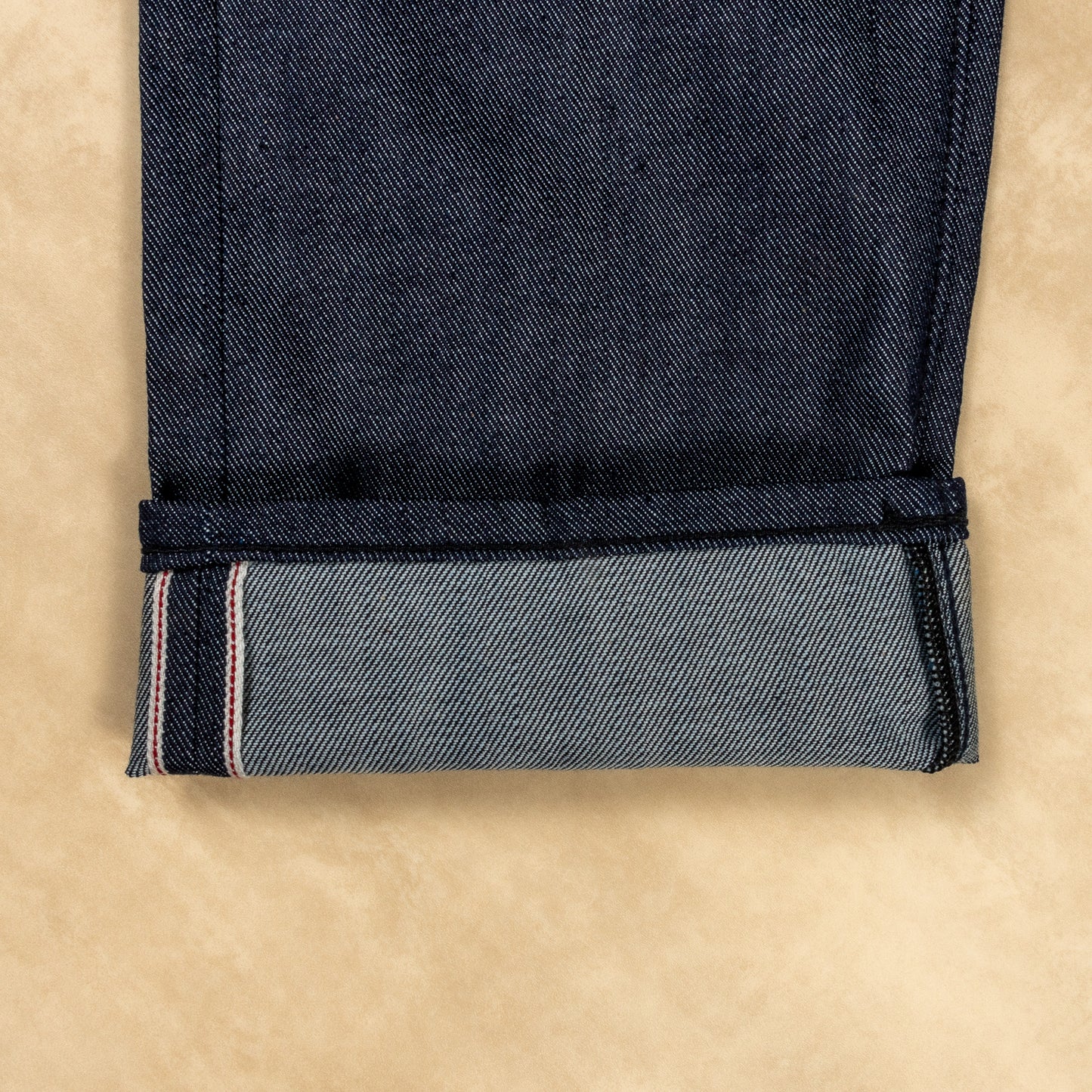 Soft Fluffy Pleated Selvedge Denim Jeans