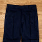 Brezza Deep Navy Heavy Twill Stretch-Cotton Trousers MGC2155