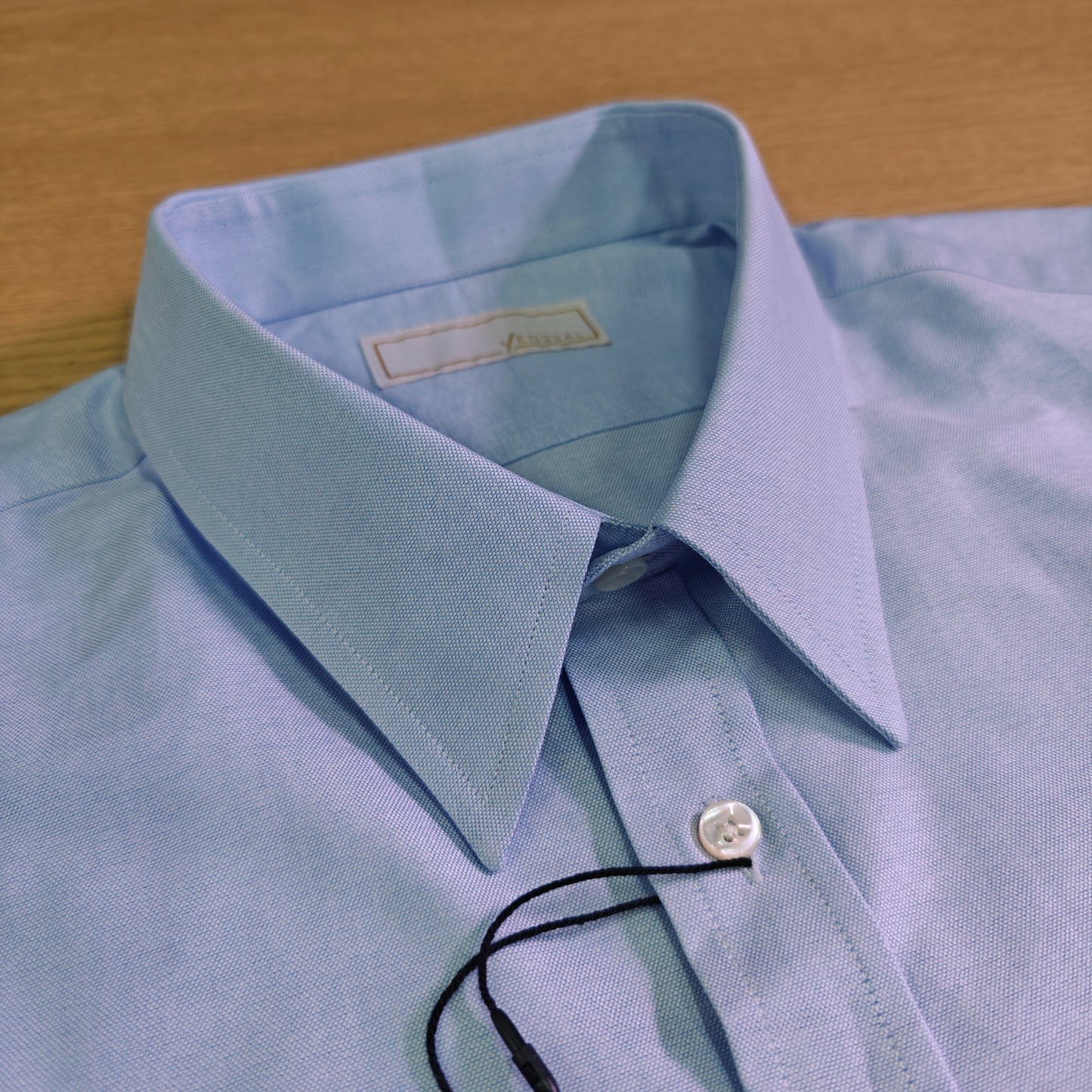 Navy Cross Stripe Oxford Shirt