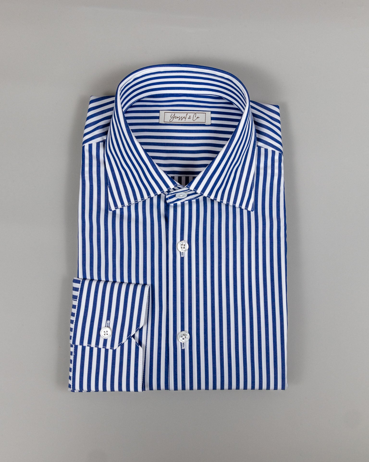 Blue Stripes Cotton Shirt MGC0969