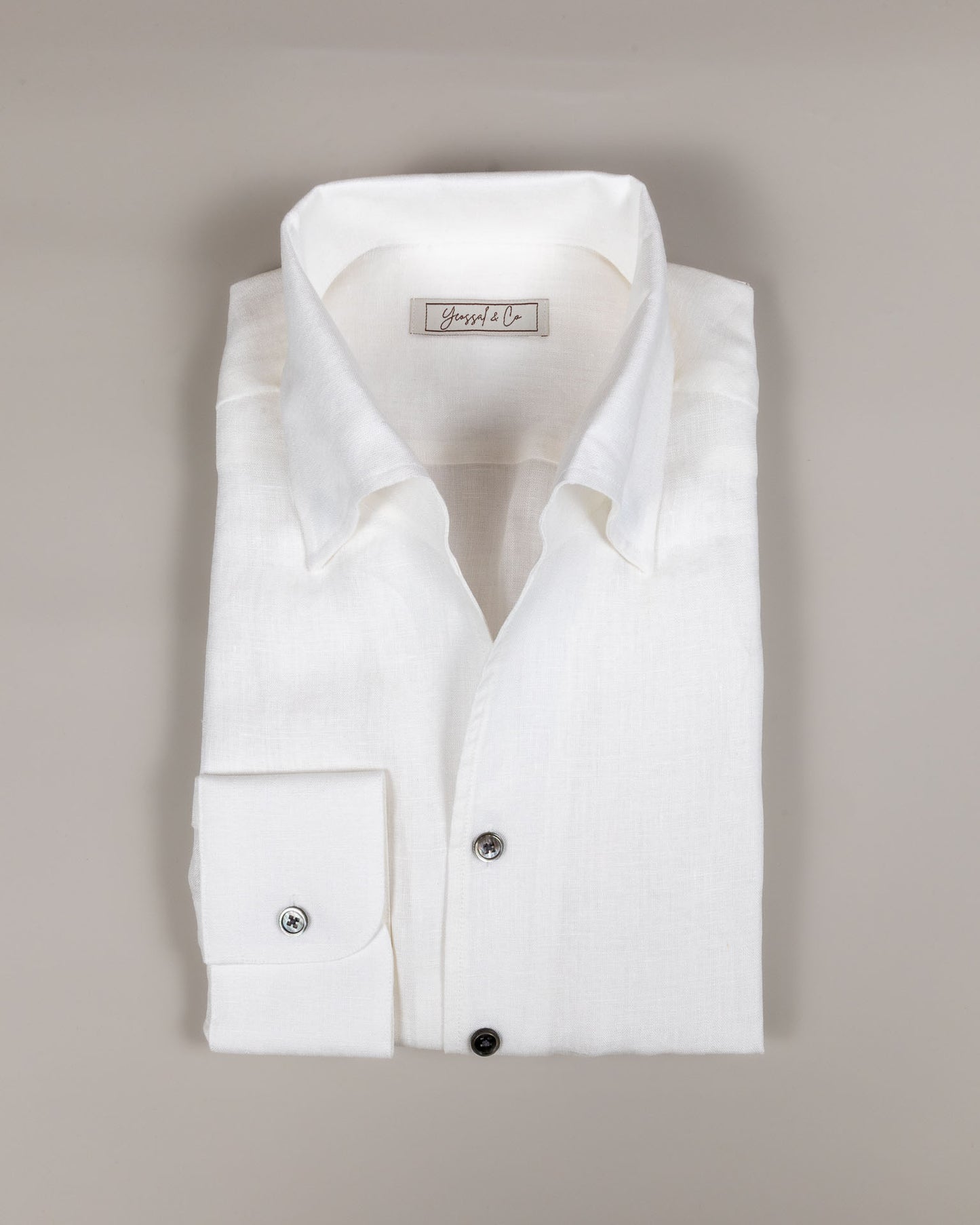 White Linen Custom Shirt