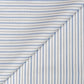 Dante Melange Blue/Gray/White Stripe Cotton Shirt MSC3301