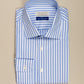 Monti Blue/White Stripes Oxford Cotton Shirt MFC0534