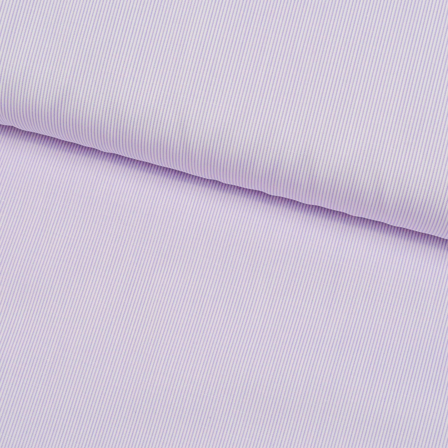 Boeing Fine Stripe Pale Violet Poplin Cotton Shirt