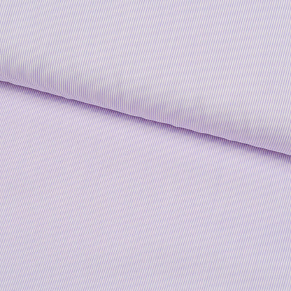 Boeing Fine Stripe Pale Violet Poplin Custom Cotton Shirt MFC0390