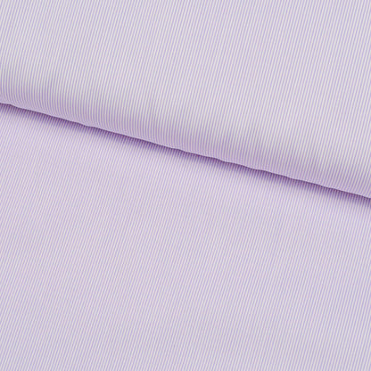 Boeing Fine Stripe Pale Violet Poplin Cotton Shirt