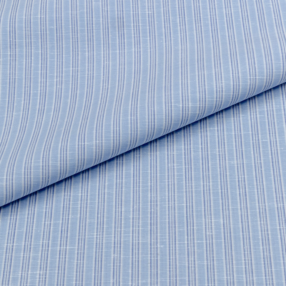 Havana Blue Stripes Cotton-Linen Shirt