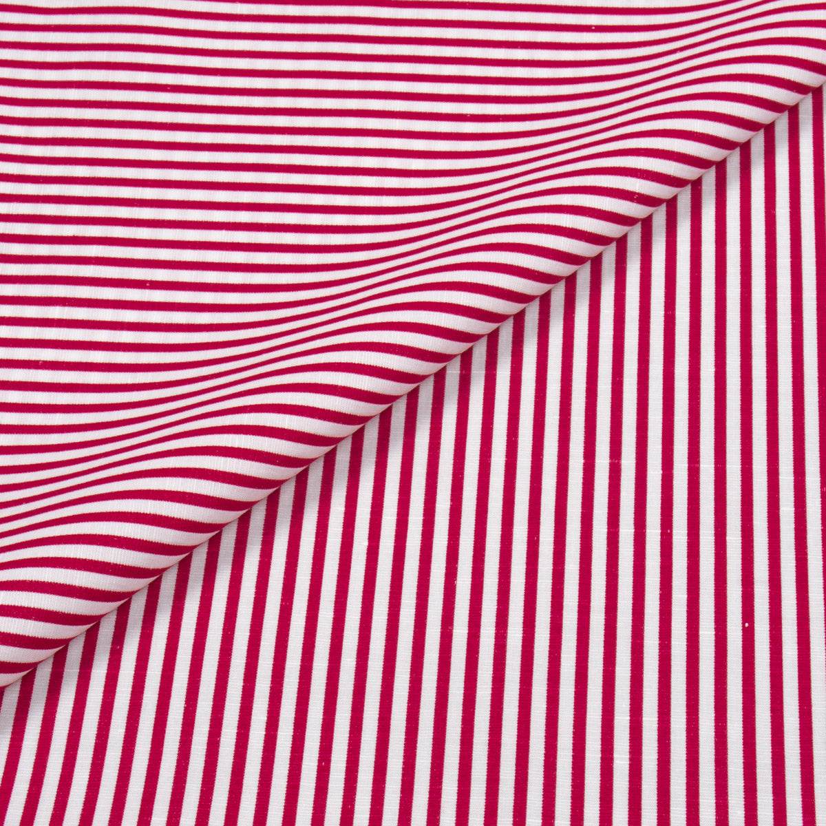 Linda Dobby Red Stripe Cotton-Linen Shirt