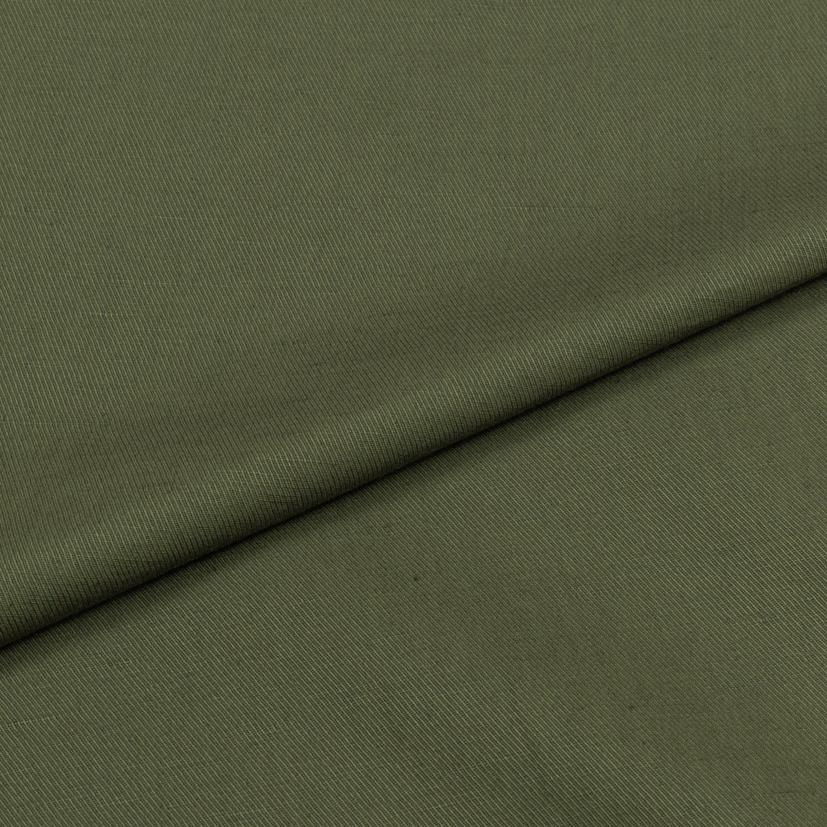 Monaco Olive Linen Blend Twill Shirt MSM0786