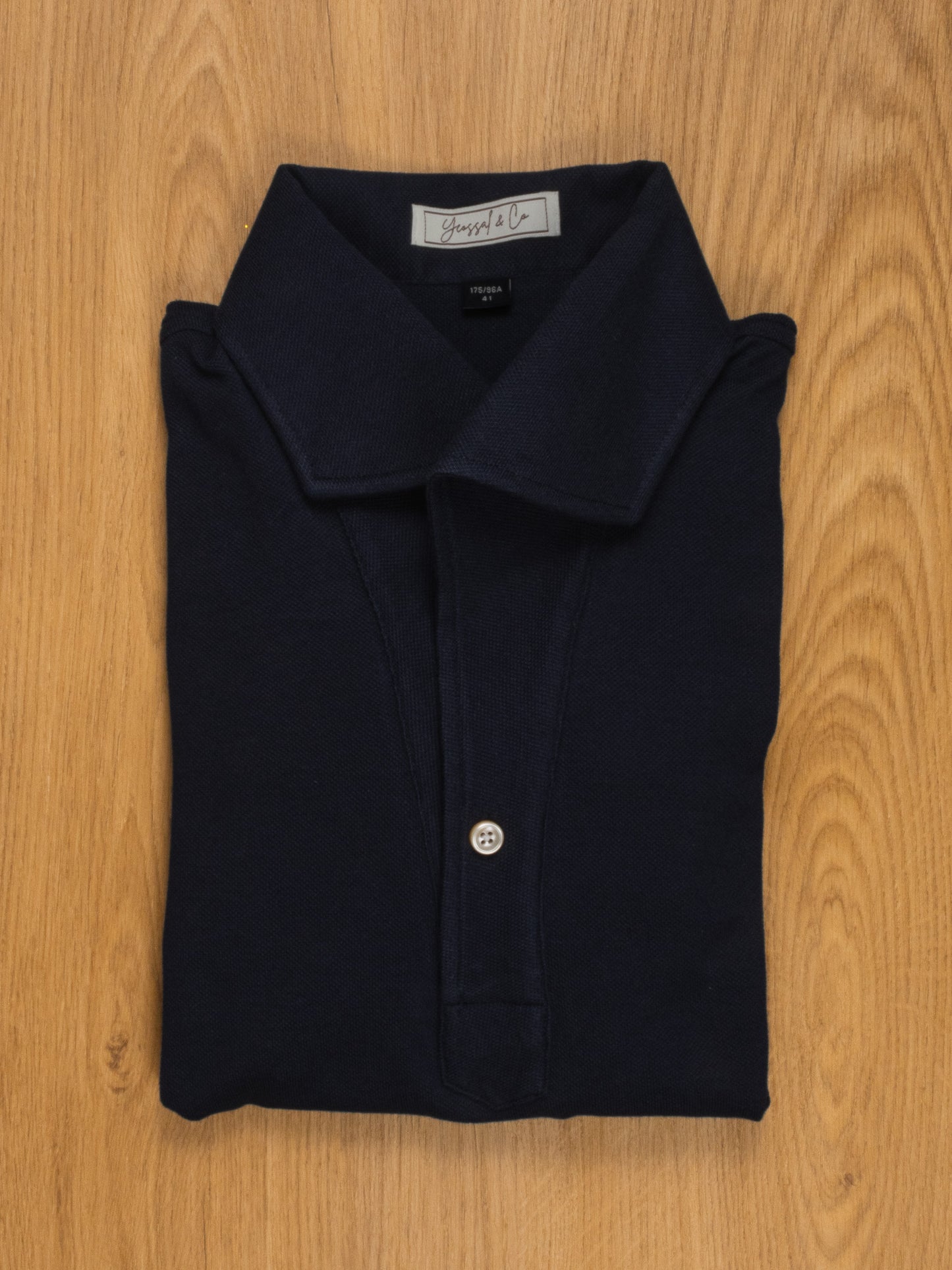 Kai Stretch-Cotton Pique Long Sleeve Polo Shirt