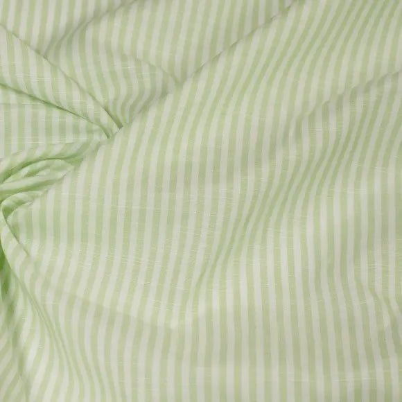 Avellino Green Poplin Stripes Custom Shirt 8660.8306.500 - Yeossal