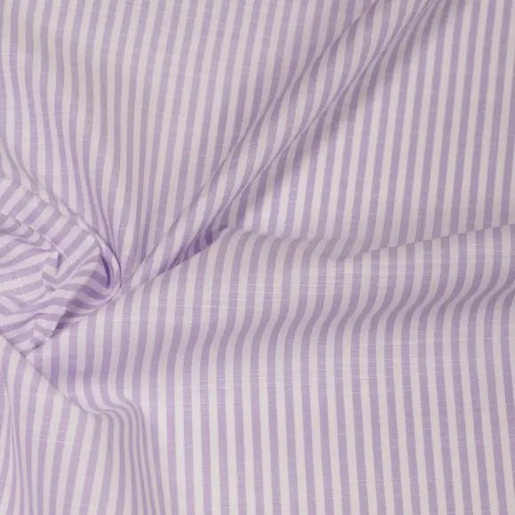 Avellino Lilac Poplin Stripes Custom Shirt 8660.8306.900 - Yeossal