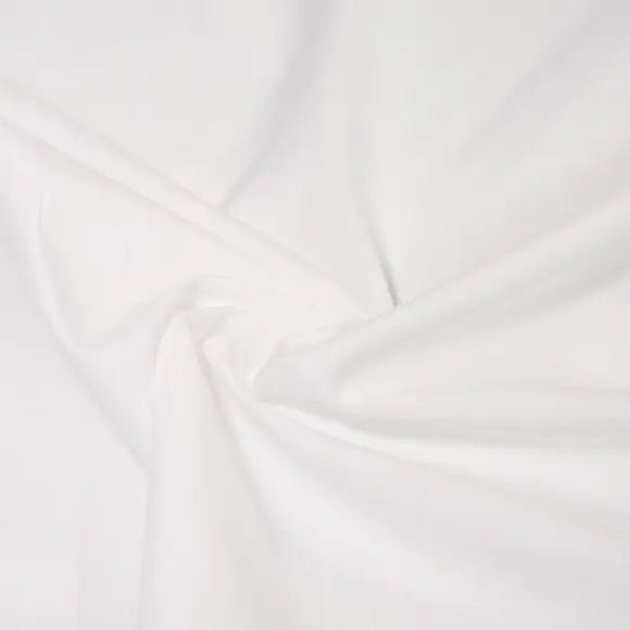 Avellino White Poplin Solid Plain Custom Shirt 8660.8957.1000 - Yeossal
