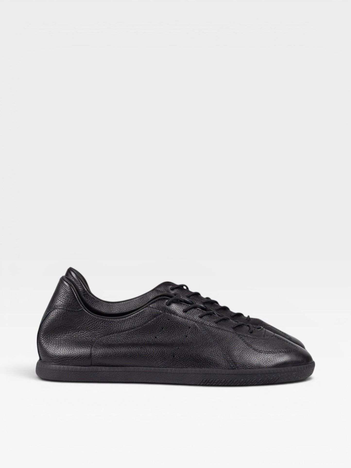 Black Leather Unlined GAT Sneakers - Yeossal