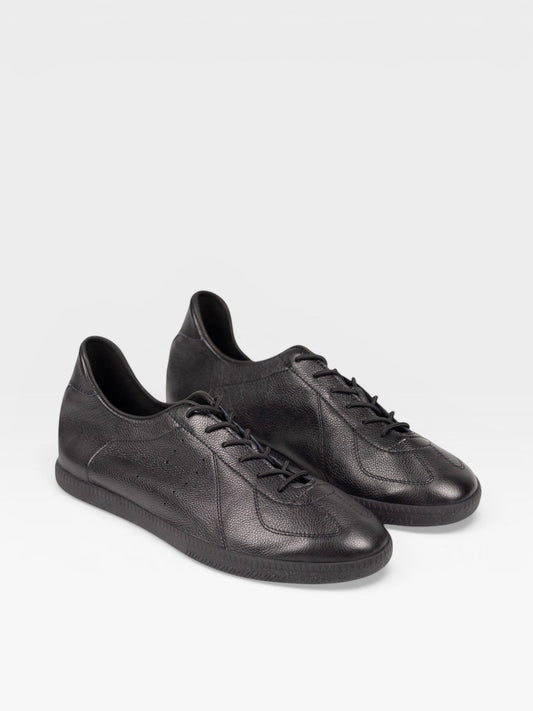 Black Leather Unlined GAT Sneakers - Yeossal