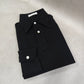 Black Stretch - Cotton Long Sleeves Polo Tee Shirt - SS116 - Yeossal & Co