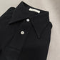 Black Stretch - Cotton Long Sleeves Polo Tee Shirt - SS116 - Yeossal & Co