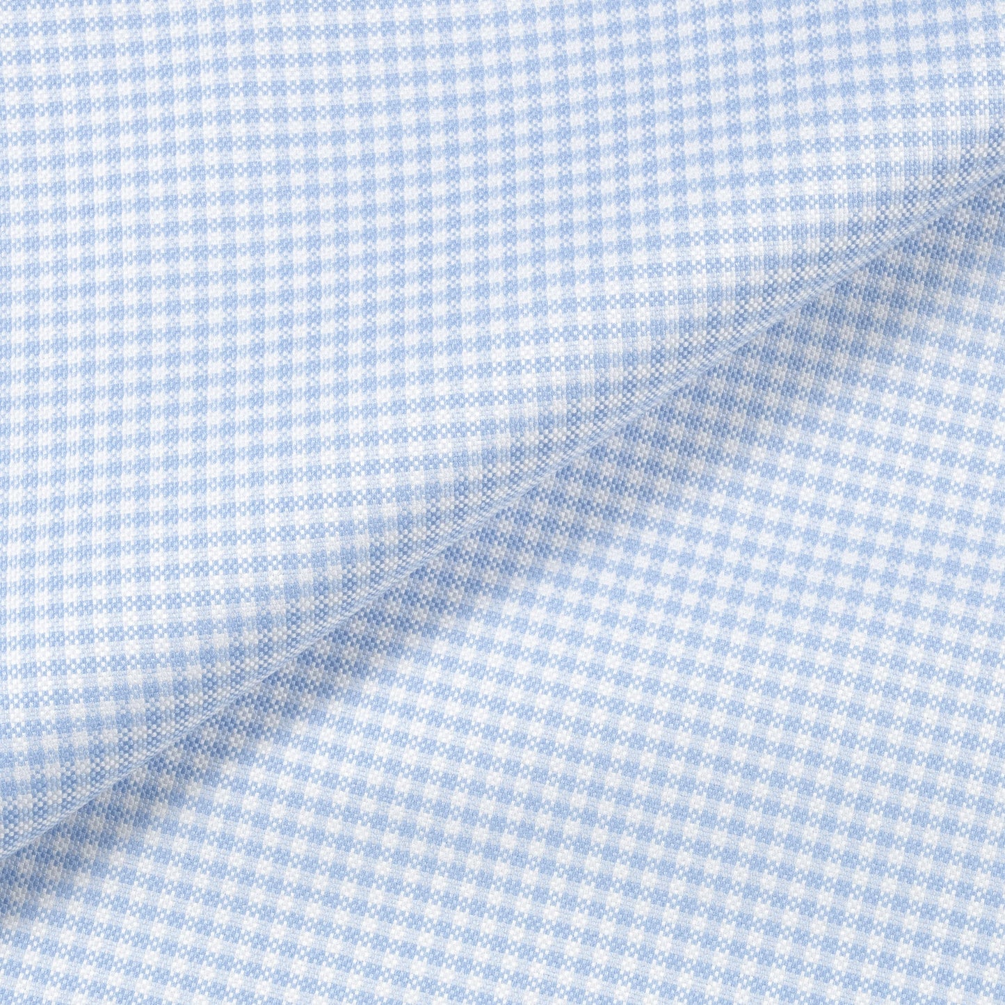 Blue/White Gingham Cotton Shirt - Yeossal & Co