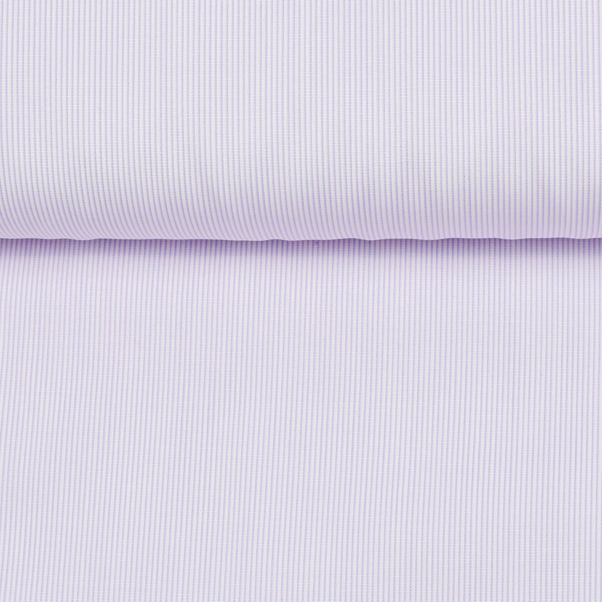 Boeing Fine Stripe Pale Violet Poplin Custom Cotton Shirt MFC0390 - Yeossal & Co