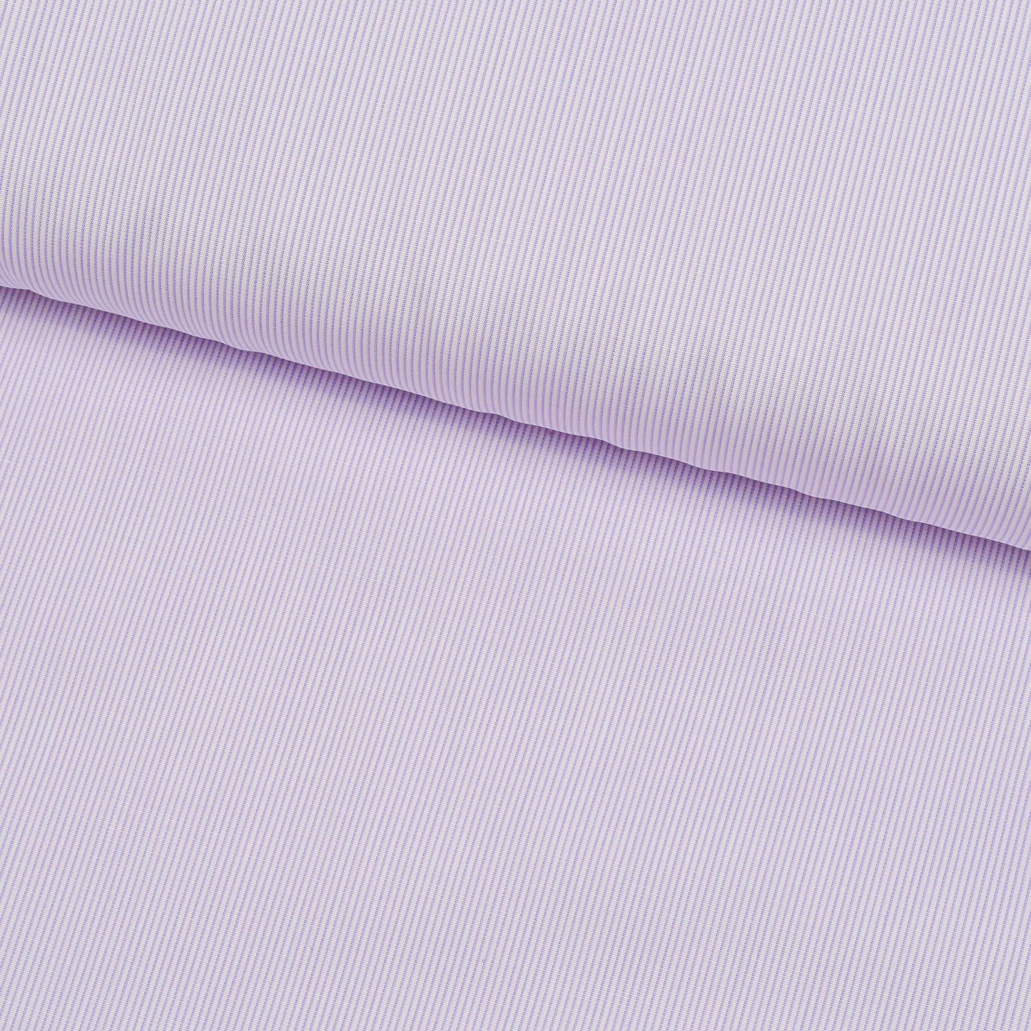 Boeing Fine Stripe Pale Violet Poplin Custom Cotton Shirt MFC0390 - Yeossal & Co