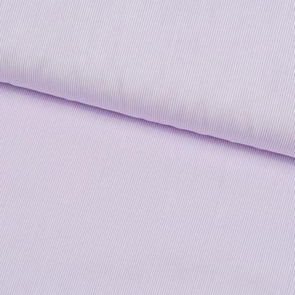 Boeing Fine Stripe Pale Violet Poplin Custom Cotton Shirt MFC0390 - Yeossal & Co