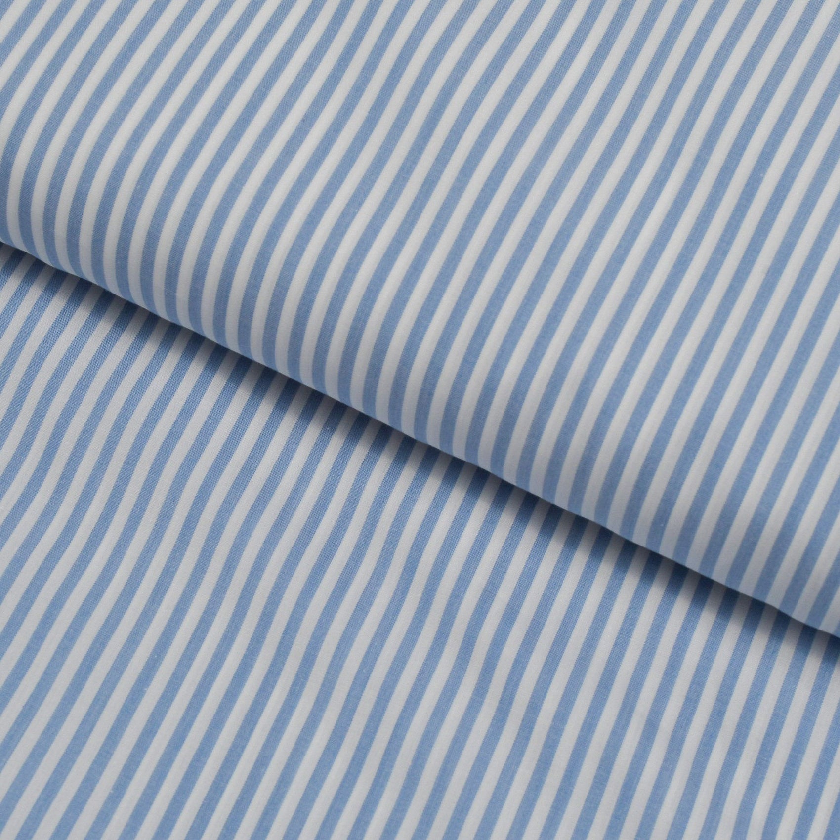 Breath Melange Zephir Blue Stripes Custom Cotton Shirt MFC0537 - Yeossal & Co