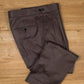 Bronte Dark Brown Light Stretch Cotton Trousers MTC0359 - Yeossal & Co