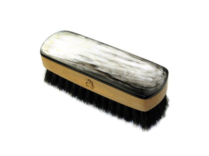 Small Rectangular Horn Backed Shoe Brush