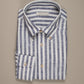 Carlo Bassetti Flash Striped Linen Shirt MSL1742 - Yeossal & Co