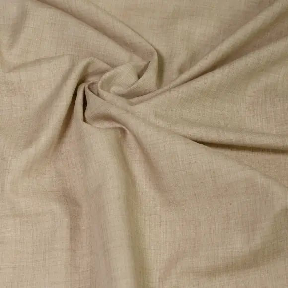 Cashmerello Light Beige Twill Solid Plain Custom Shirt 8870.7901.1935 - Yeossal